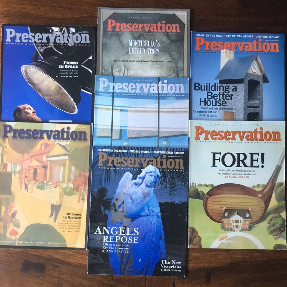 Lot of 7 Historic Preservation Magazine 1997 - 2001 Mags Journals